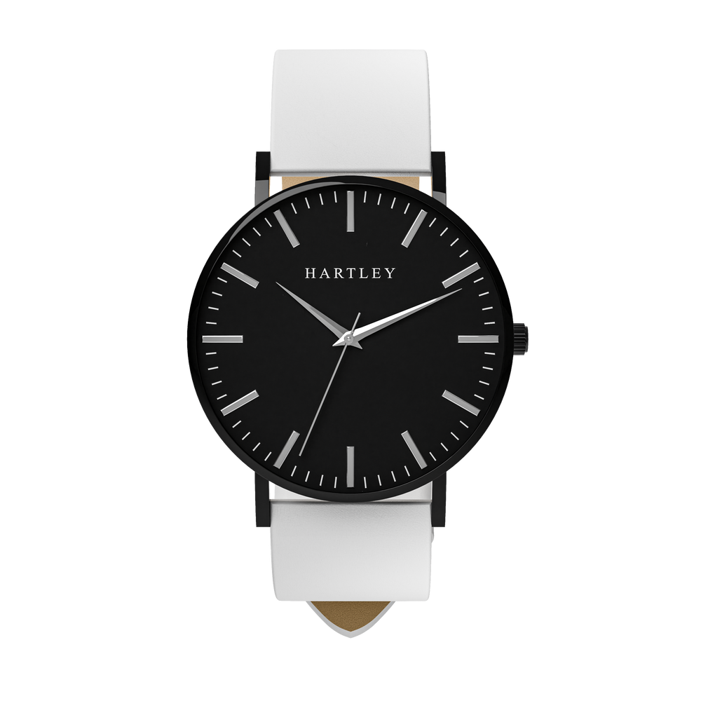 Heritage Black with White Leather